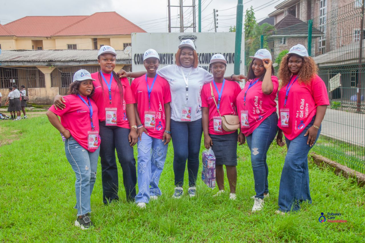 Pad a Girl Child Initiative team at Opobo Town, Rivers State